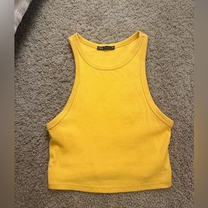 Zara yellow tank top